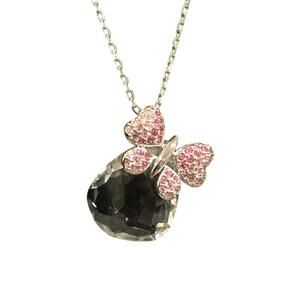 Swarovski Beautiful Pink Butterfly Crystal Necklace